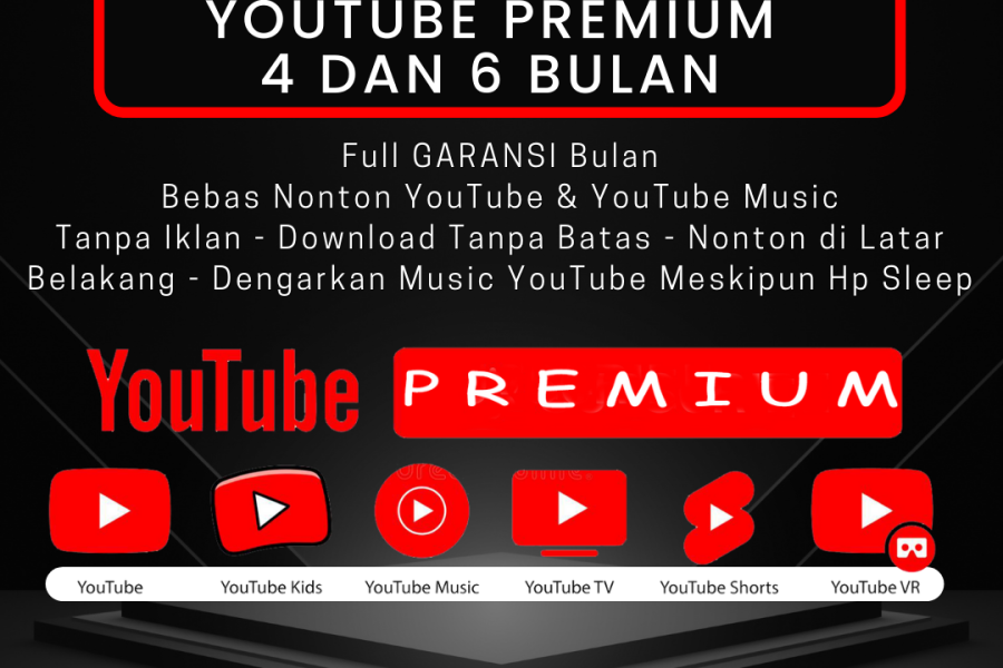 YouTube Premium 3 Bulan Resmi Private