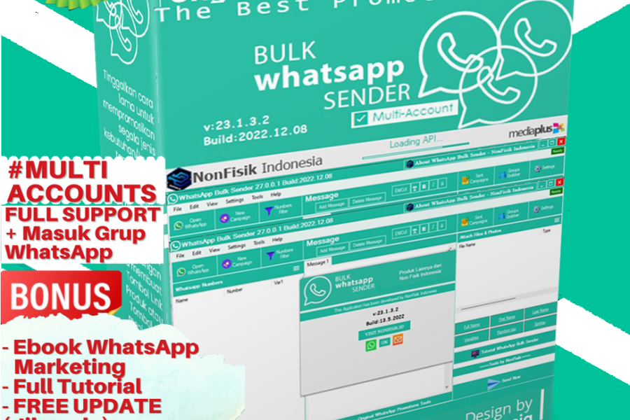 Multi WhatsApp Bulk Sender Original Fitur Sederhana